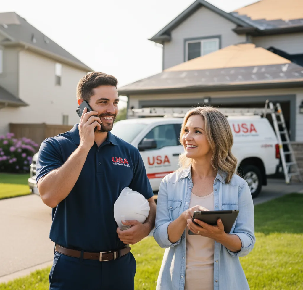 USA Roof Repair Experts customer support in Louisburg